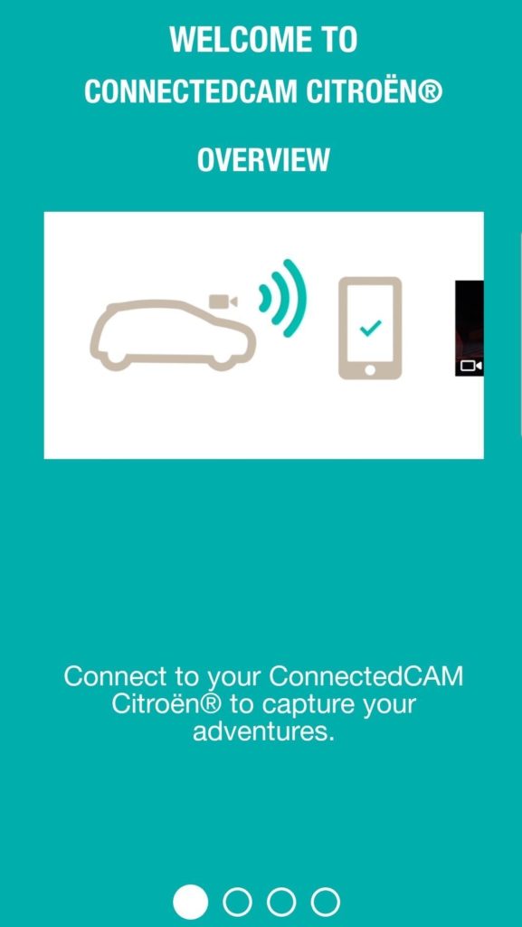 Citroen Connected Cam - App Overview